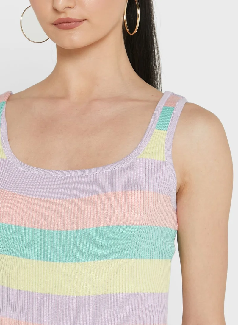 LASULA Ribbed Bodycon Dress