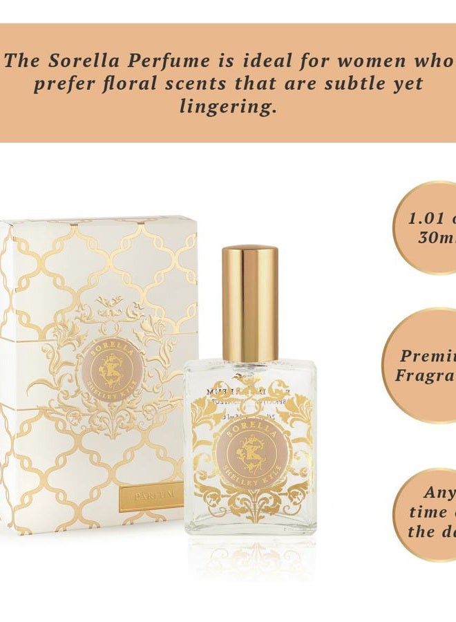 shelley kyle Sorella Perfume with Floral Scent, Combination of Fresh Tuberose, Red Roses, Vintage Gardenia and Violet Leaves, Perfect for Everyday Wear, 30 ml - Image 5