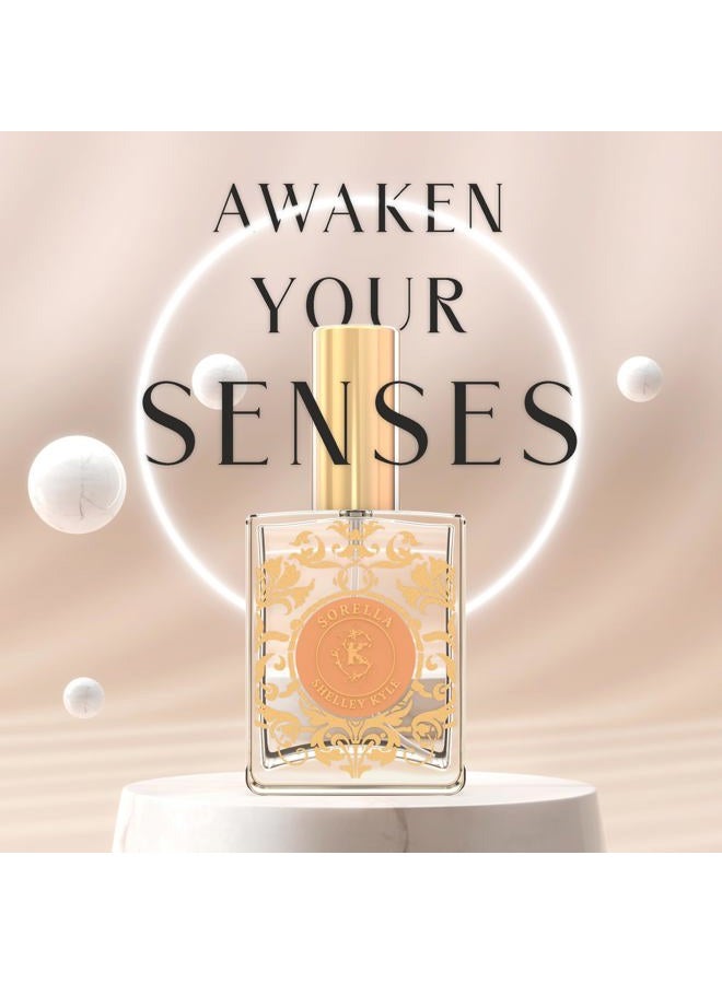 shelley kyle Sorella Perfume with Floral Scent, Combination of Fresh Tuberose, Red Roses, Vintage Gardenia and Violet Leaves, Perfect for Everyday Wear, 30 ml - Image 1