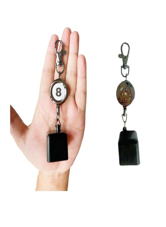 Leoriaie 2-Pack Retractable Pool Chalk Holders with Belt Clip & Keychain | Billiard Cue Chalk Keeper Case for Snooker Game Training & Practice Accessories - Image 4