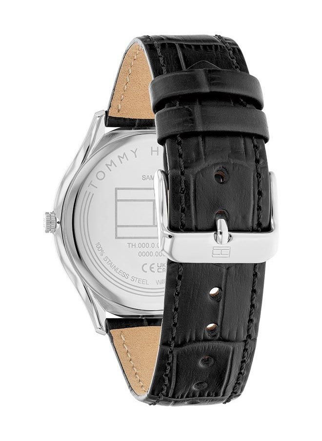 TOMMY HILFIGER Men Analog Round Shape Leather Wrist Watch 43 mm  - Image 3