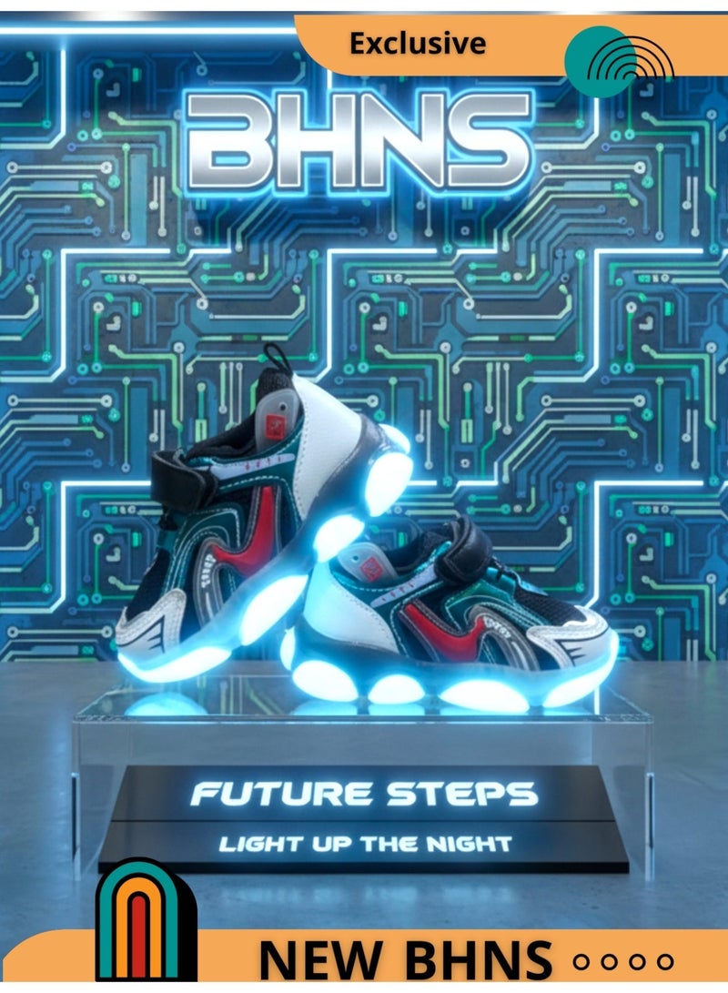 stylish LED Light Up Kids Shoes - Light-Up Shoes for Girls and Boys, Light-Up Shoes for Girls and Boys, Light-Up Shoes for Kids, Sizes 20-25, Light-Up Design, Anti-Slip, Comfortable, Easy to Wear, Kids Shoes, Kids Walking Shoes, Kids Shoes with Light - Image 5