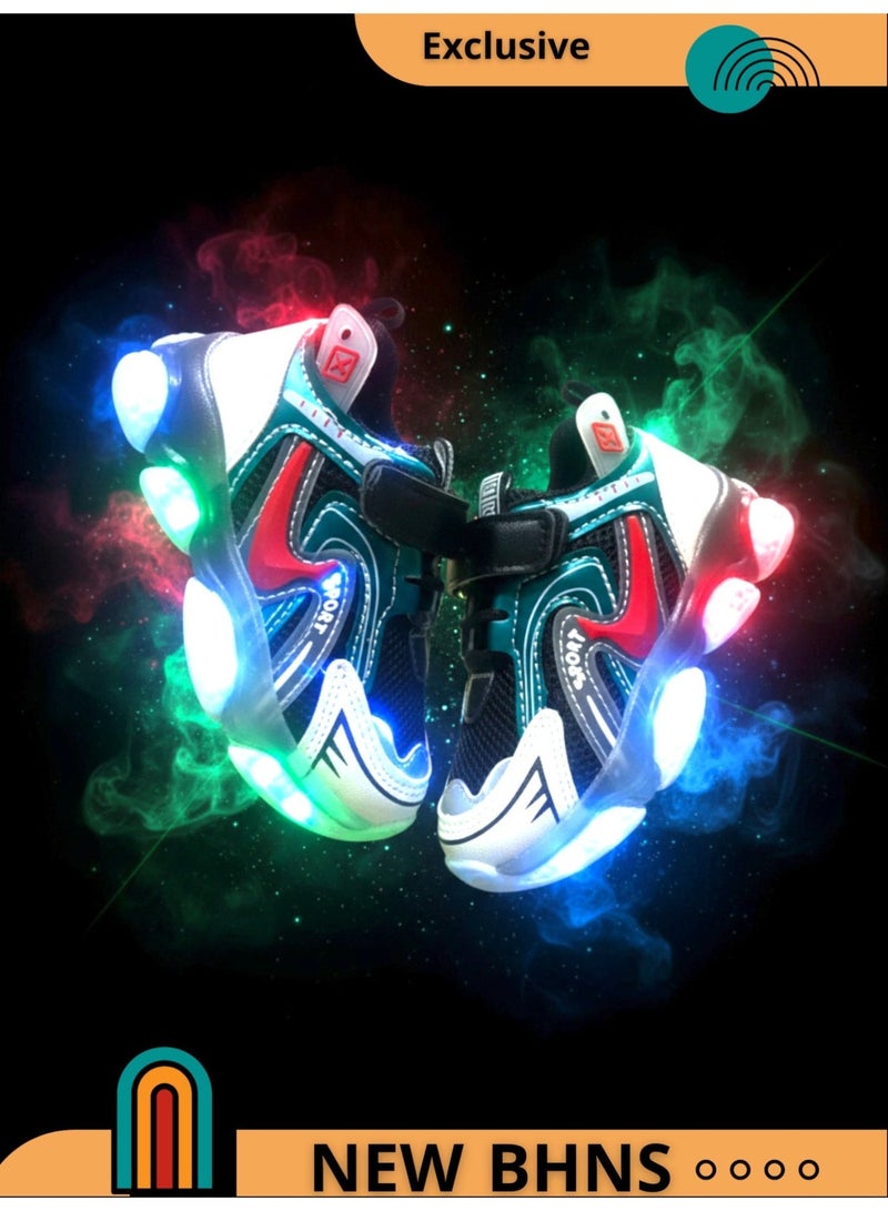 stylish LED Light Up Kids Shoes - Light-Up Shoes for Girls and Boys, Light-Up Shoes for Girls and Boys, Light-Up Shoes for Kids, Sizes 20-25, Light-Up Design, Anti-Slip, Comfortable, Easy to Wear, Kids Shoes, Kids Walking Shoes, Kids Shoes with Light - Image 4