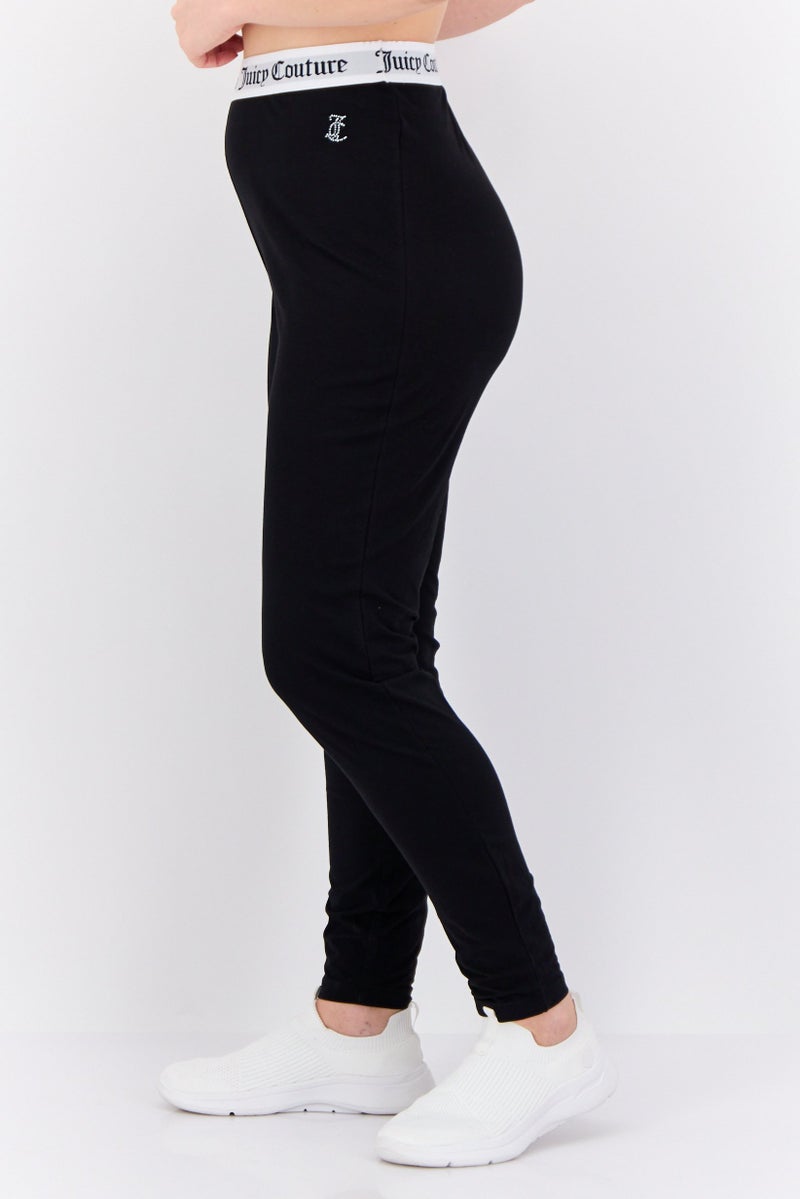Juicy Couture ليجنز نسائية بشعار العلامة التجارية، أبيض - Image 2