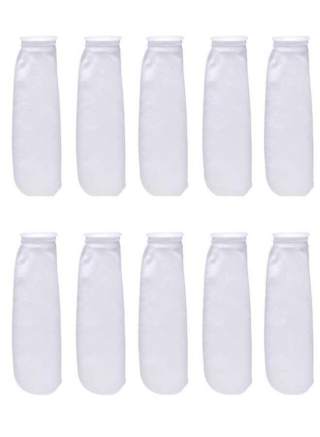 ALEGI Aquarium Filter Socks 4 inch by 14 Inch Long, 200 Micron - 4 Inch Ring Aquarium Felt Filter Bags (4 by 14 Inch - 10Pack) - Image 1