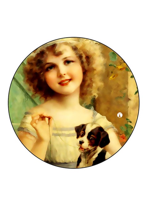 Vintage Art Printed Mouse Pad  Multicolour
