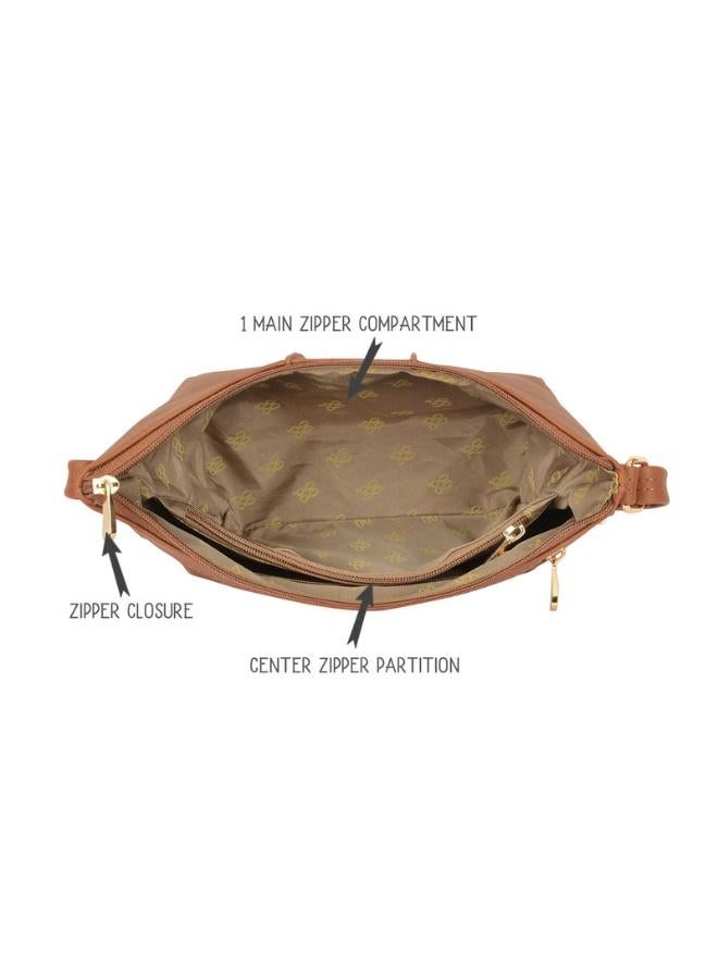 Baggit Women Tan Sling Bag Small Size | Ladies Stylish Casual Cross Body Purse Handbag - Image 5