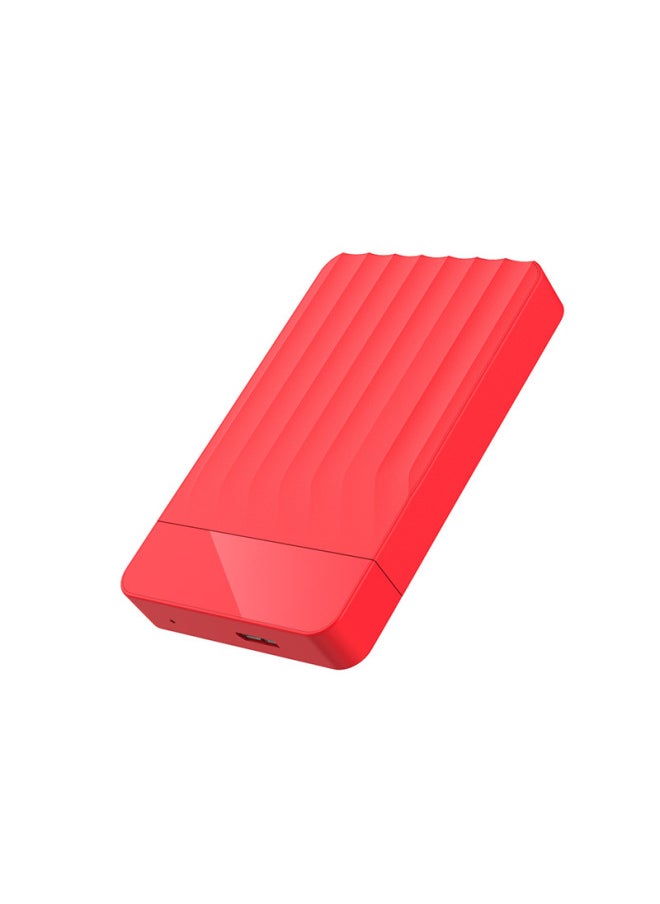 Generic Portable Mobile Hard Disk Box External Hard Disk Shell HDD Mechanical 2.5 Inch-Color:Red  - Image 1