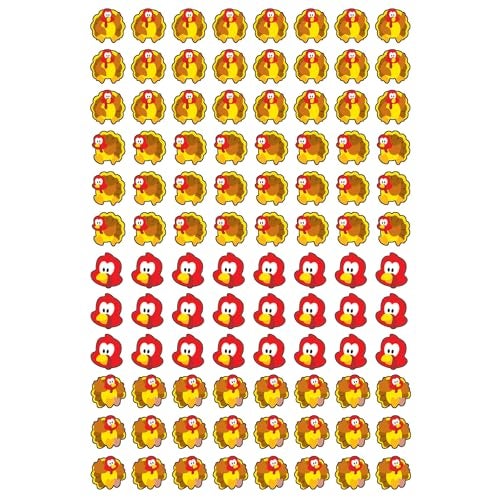 Trend Enterprises Trend Turkey Time superShapes Stickers Classroom Incentives 800 Count - Image 5