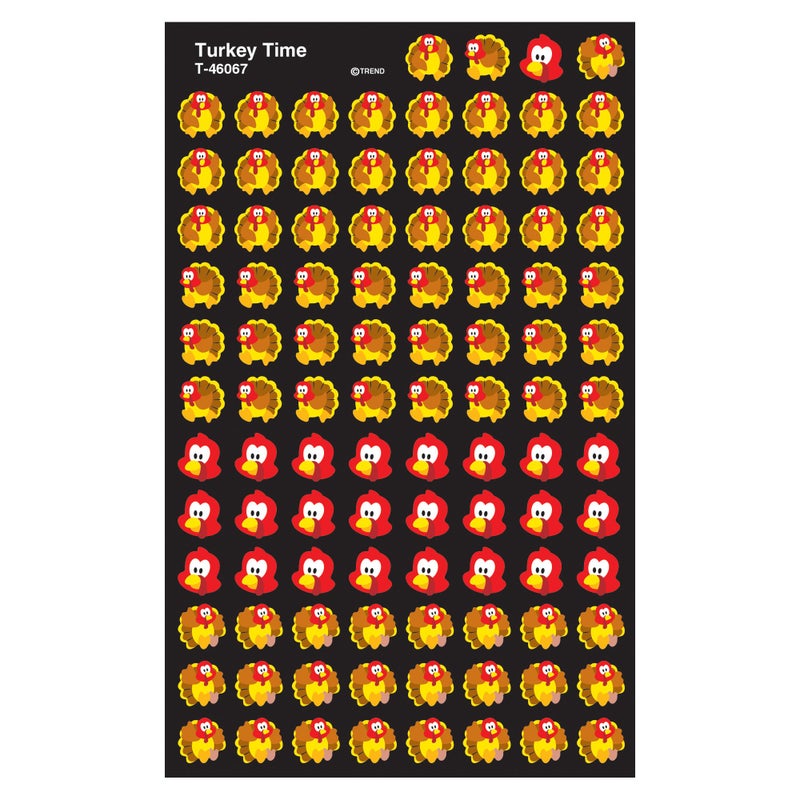 Trend Enterprises Trend Turkey Time superShapes Stickers Classroom Incentives 800 Count - Image 4