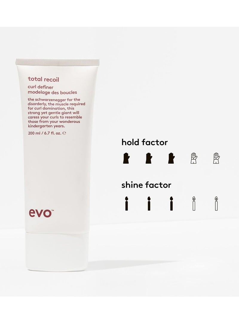 EVO EVO Total Recoil Curl Definer - Strong Hold Defining Moisturizing Cream - Enhances Natural Curl Pattern & Reduces Frizz - Humidity Control  - Image 2