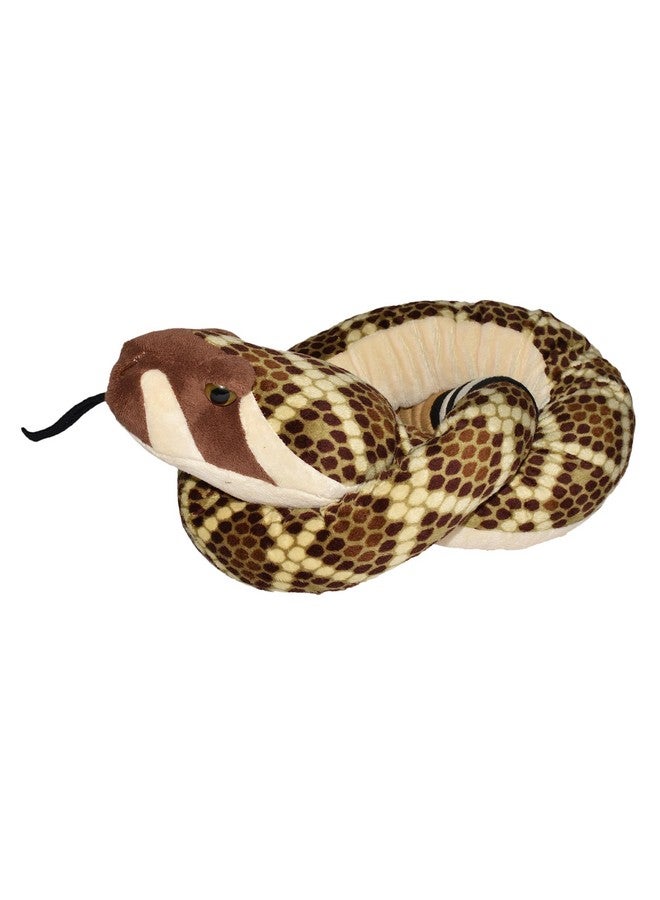 Wild Republic Snakesss Western Diamond,Stuffed Animal, Soft Toy, Gifts for Kids, 54 Inches - Image 1