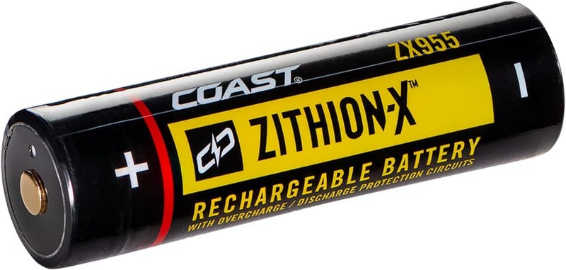 Coast Coast ZX955 ZITHIONX LiIon Rechargeable Battery for The EAL18 PM300 PM310 and XPH34R LED Lights Black  - Image 1