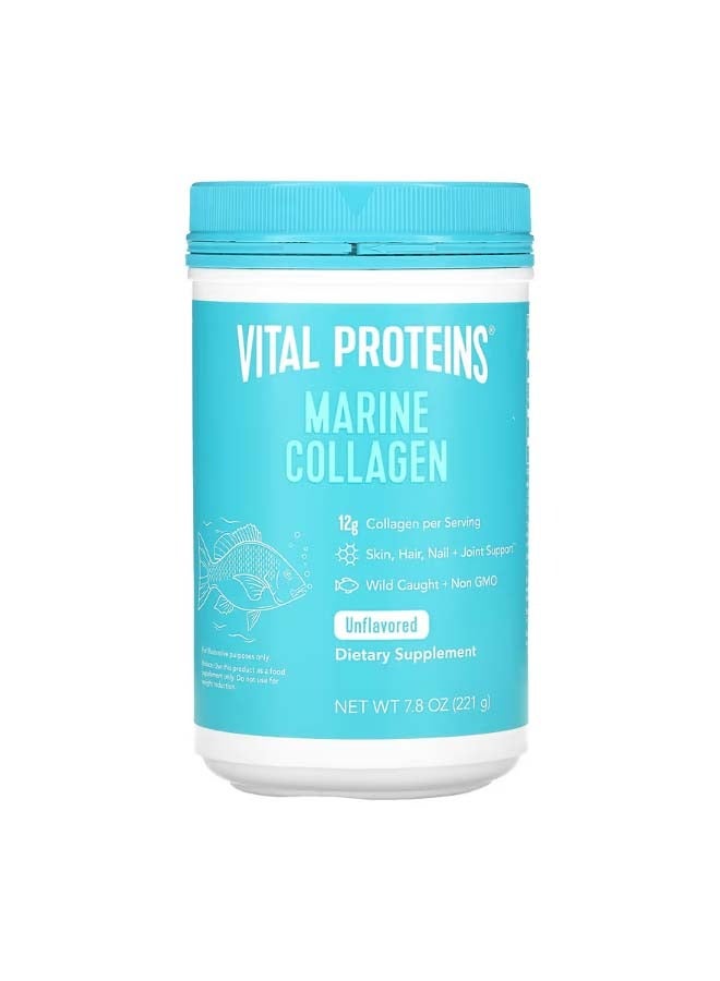 فيتال بروتينز Marine Collagen Wild Caught Unflavored 7.8 oz 221 g - Image 1