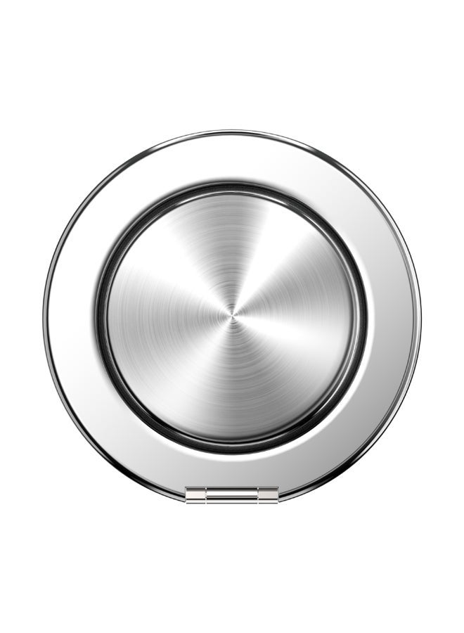 POPSOCKETS MagSafe Kick-Out Grip & Stand | Magnetic Pop-up Phone Grip, Stable Stand, 360° Rotation, for iPhone 17/16/15/14/13/12, Included Adapter Ring for non-MagSafe Phones & Cases - Silver - Image 2