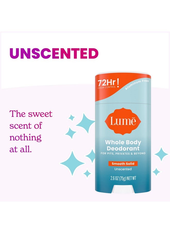 Lume - Smooth Solid Stick 2.6 Ounce (Unscented) - Image 1