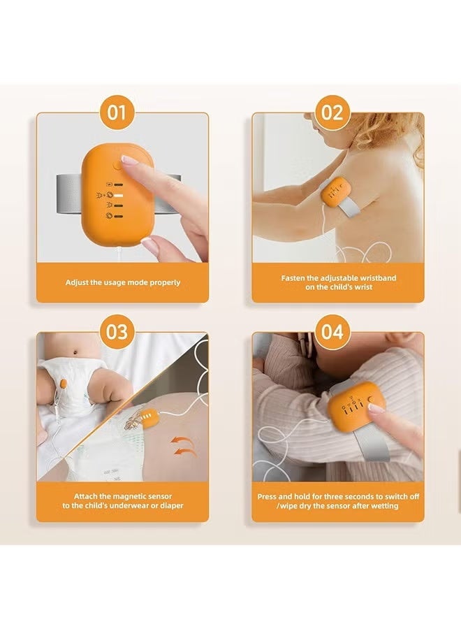 Bed Wetting Alarm for Boys and Girls - USB Rechargeable, Bedwetting Alarm with High Sensitivity Sensor, Loud Sound and Strong Vibration, Proven Solution for Bedwetters - Image 5