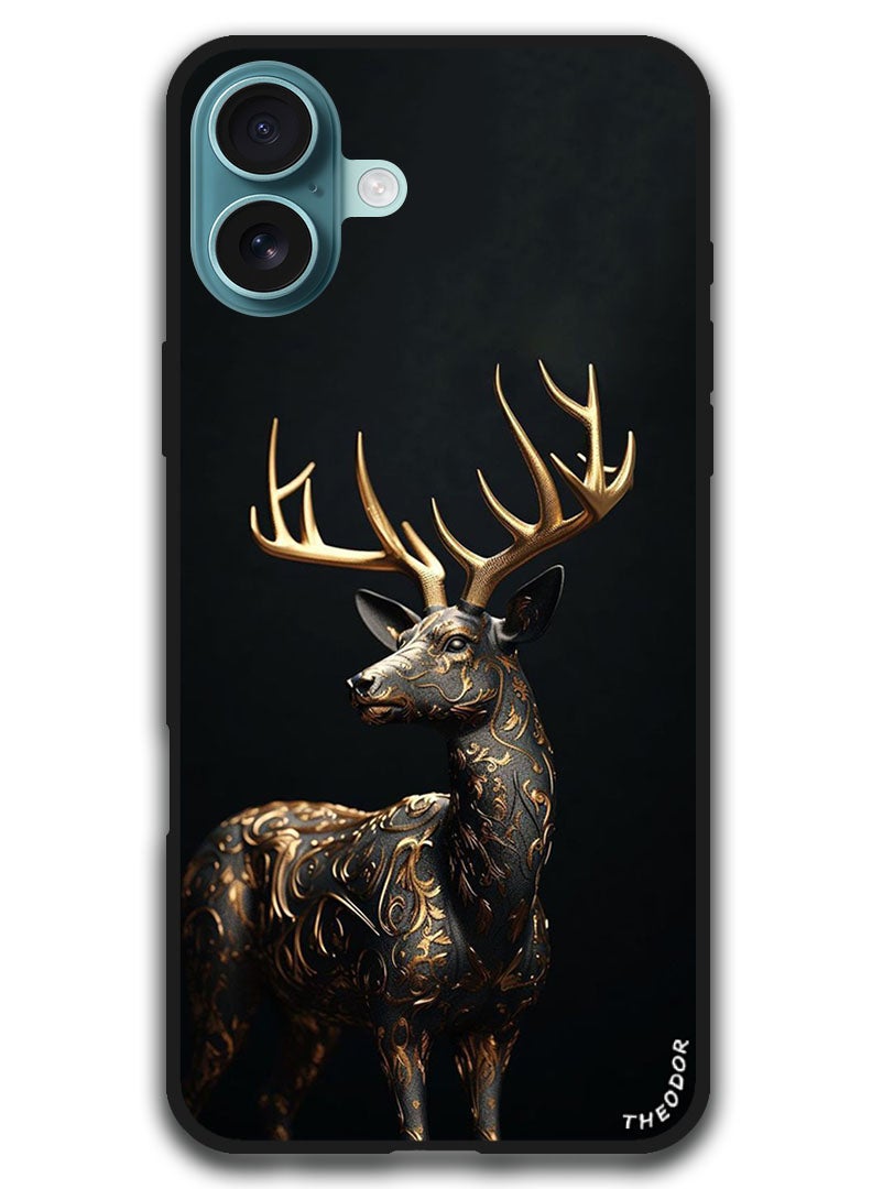 Theodor Protective Case Anti Scratch Shock Proof Bumper Cover For iPhone 16 (6.1)-inch Deer 2 - Image 1