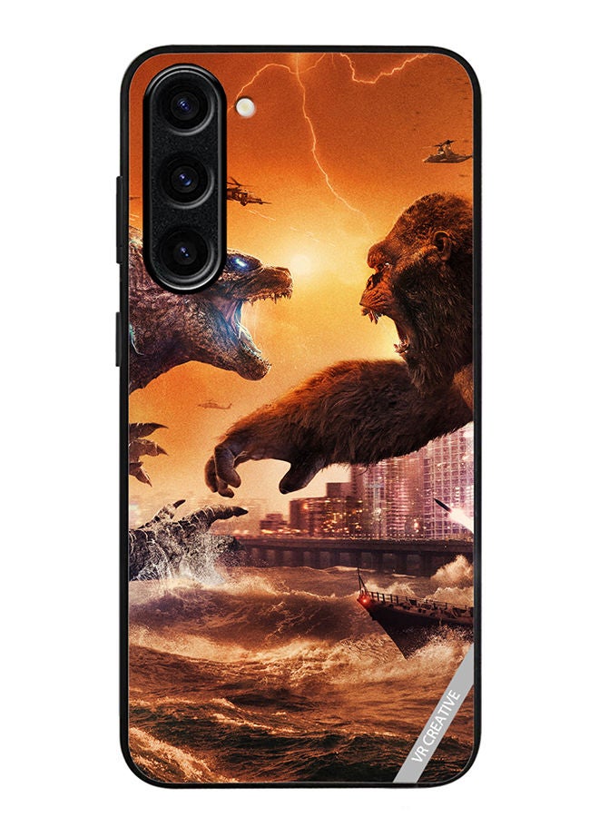 VR CREATIVE Protective Case Cover For Samsung Galaxy S23 Godzilla Vs Kong Design Multicolour - Image 1