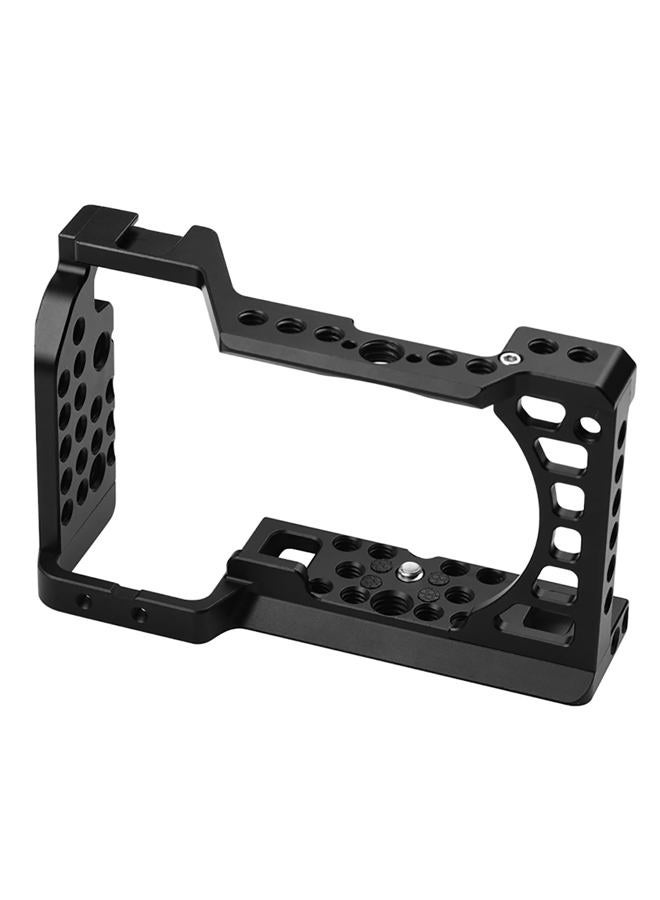 Easy Hood حامل كاميرا لسوني ألفا A6100 A6400 A6300 A6500 A6000، هيكل تصوير فيديو من الألمنيوم مع نقاط تثبيت 1/4" 3/8" وحذاء بارد للميكروفون والشاشة وضوء التعبئة - Image 1