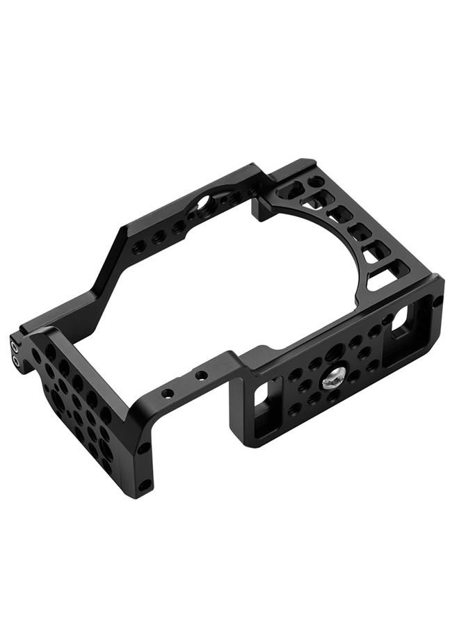 Easy Hood حامل كاميرا لسوني ألفا A6100 A6400 A6300 A6500 A6000، هيكل تصوير فيديو من الألمنيوم مع نقاط تثبيت 1/4" 3/8" وحذاء بارد للميكروفون والشاشة وضوء التعبئة - Image 3