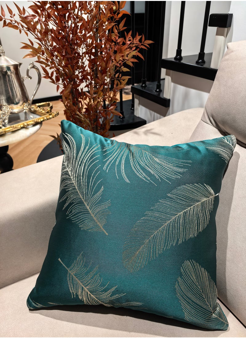 Generic Pack of 2, Decorative Square Throw Pillow Cover Cushion Covers Pillowcase, Home Decorations for Sofa Couch Bed Chair 18x18 Inch/45x45 cm  - Image 2