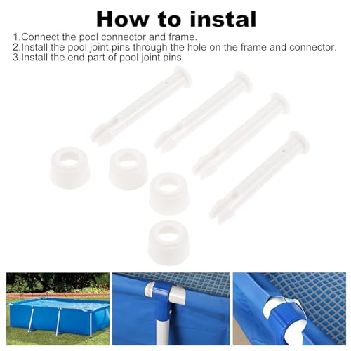 Lemfema 36Pcs Plastic Pool Joint Pins & Pool Seals Compatible with Intex 13'-24' Above Ground Round Metal Frame Pools and Intex Rectangular Metal Frame Pools Replacement Parts(2.36 Inch) - Image 4