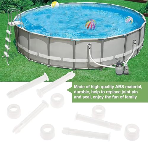 Lemfema 36Pcs Plastic Pool Joint Pins & Pool Seals Compatible with Intex 13'-24' Above Ground Round Metal Frame Pools and Intex Rectangular Metal Frame Pools Replacement Parts(2.36 Inch) - Image 3