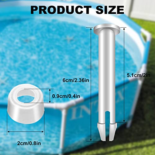 Lemfema 36Pcs Plastic Pool Joint Pins & Pool Seals Compatible with Intex 13'-24' Above Ground Round Metal Frame Pools and Intex Rectangular Metal Frame Pools Replacement Parts(2.36 Inch) - Image 5