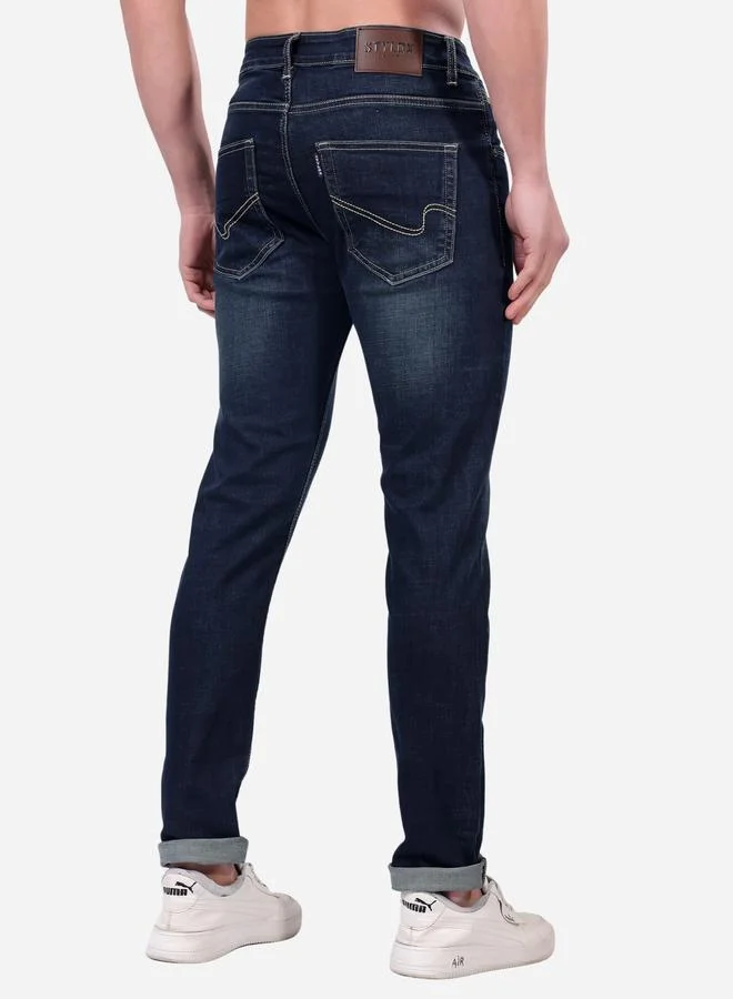 ستايلوكس Stylox Mid Rise Whiskered Faded Slim Fit Jeans