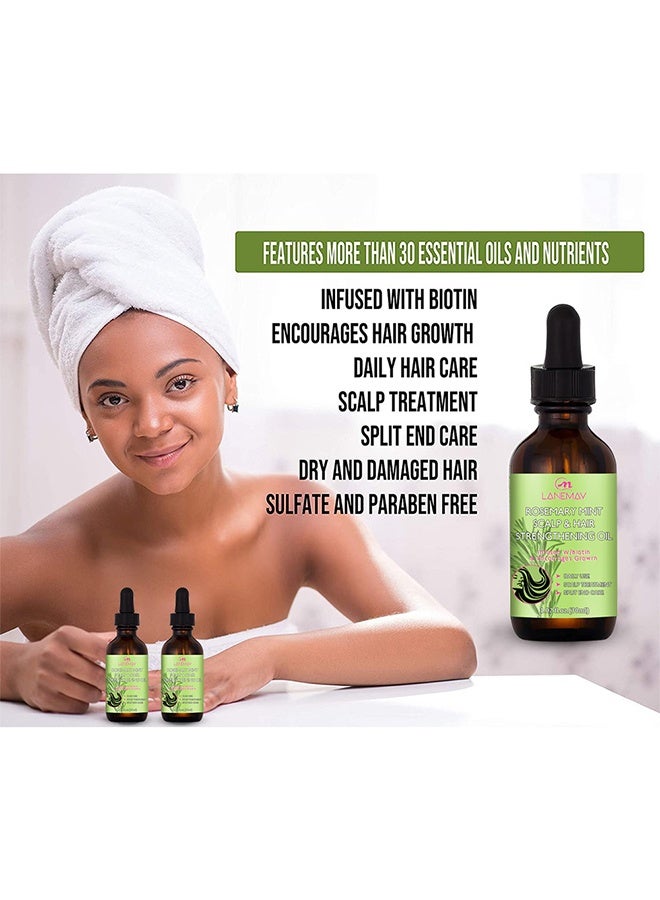 لينماي زيت تقوية فروة الرأس والنعناع وإكليل الجبل ، يشجع النمو 30 مل - Image 3
