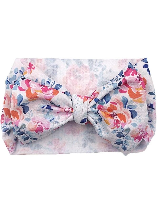 KIDOCHEESE KIDOCHEESE Big Bows Baby Girl Headbands with Bows Elastics Nylon Hairbands Oversized Head Wraps Large Hair Bow Hair Accessories for Baby Girls Newborn Infant Toddlers Kids  - Image 4