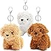 Anboor 3pcs Small Stuffed Animals48 Inch Cute Puppy Dog Plush Stuffed Animal with Keychain for Party Favors BrownWhiteLight Brown - Image 2