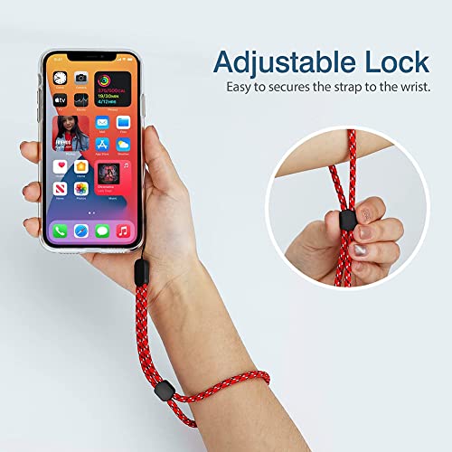 Bowiemall Multipurpose Hand Wrist Strap Lanyard 5 Pcs Adjustable Nylon Wristlet Straps Keychain String for Cell Phone Case Holder Compatible with Cellphone, Keys, Cameras & ID, USB Flash Drives - Image 2