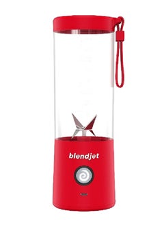 V2 BPA-Free USB-Rechargeable Portable Blender Red and Clear 475 ml BJ-2-RED