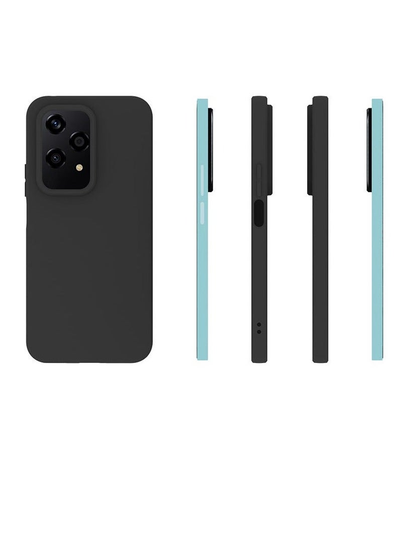 URBBKING Case Cover With Soft Liquid Silicone Protection Anti-Scratch For Honor 200 lite 5G Black - Image 3