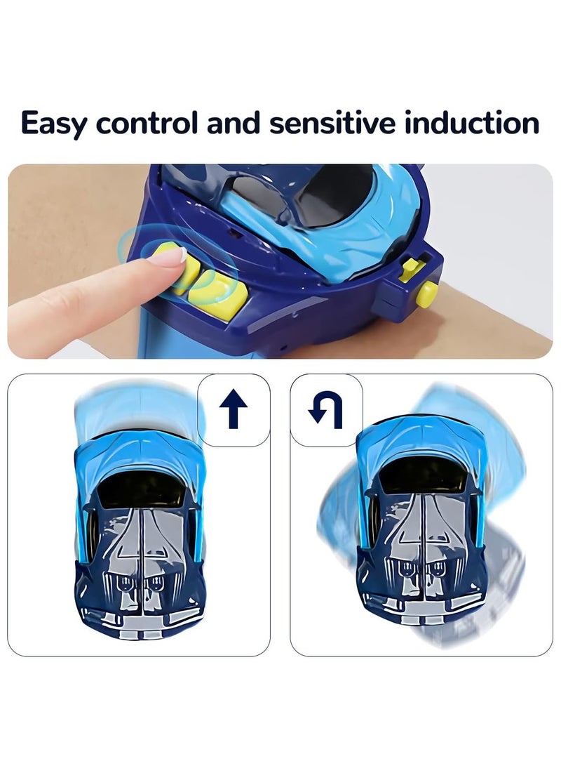 Mini Remote Control Car Watch Toys for Kids, 2.4 GHz Cute Wrist Racing Car Watch Toy Tiktok Watch Car Toys, USB Charging Cartoon RC Small Car Interactive Game Toys, Gift for Boys and Girls - Image 4