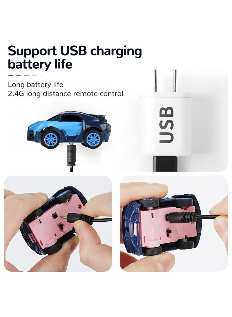 Mini Remote Control Car Watch Toys for Kids, 2.4 GHz Cute Wrist Racing Car Watch Toy Tiktok Watch Car Toys, USB Charging Cartoon RC Small Car Interactive Game Toys, Gift for Boys and Girls - Image 5