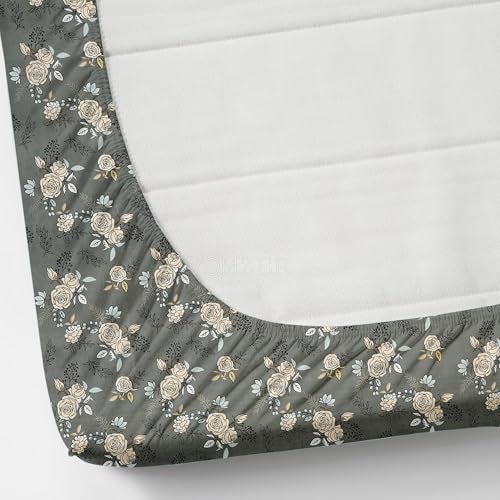 VOMZER 350 TC Cotton Feel All Around Elastic Fitted Bedsheets King Size, Premium Elastic Fitted King Size Bed Sheet for Double Bed with 2 Pillow Covers, Size- 78” x 72” (Yellow Rose) Floral - Image 5