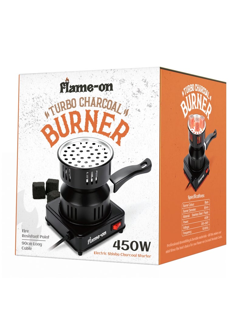 قداحة فحم تيربو فليم أون | موقد فحم شيشة كهربائي - view 2