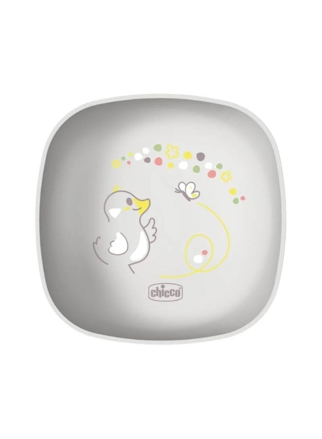 Chicco Bowl with Lid 6m+ Grey - Image 1