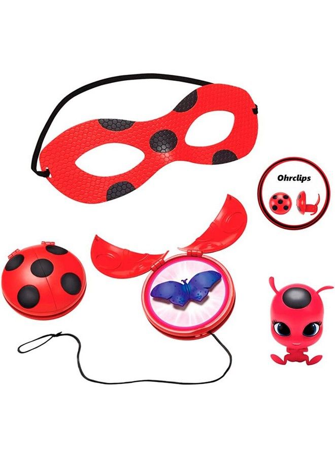 Miraculous : Tales Of Ladybug And Cat Noir Ladybug Role Play Set Ladybug Costume Kids Fancy Dress Set With Mask And Accessories Ladybug Superhero Costumes For Girls And Boys  - Image 3
