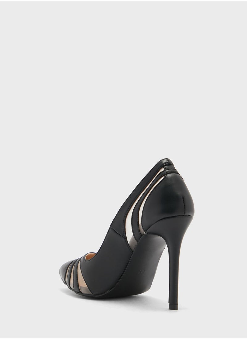 Khizana - Cutout Detail Pointed Pump - Image 1