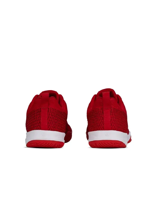 HUNDRED Blade Lite Badminton Shoes (Non Marking) | Also Perfect For Squash, Table Tennis, Volleyball, Basketball & Indoor Sports | Lightweight & Durable (Red/Orange/White,10 Uk)