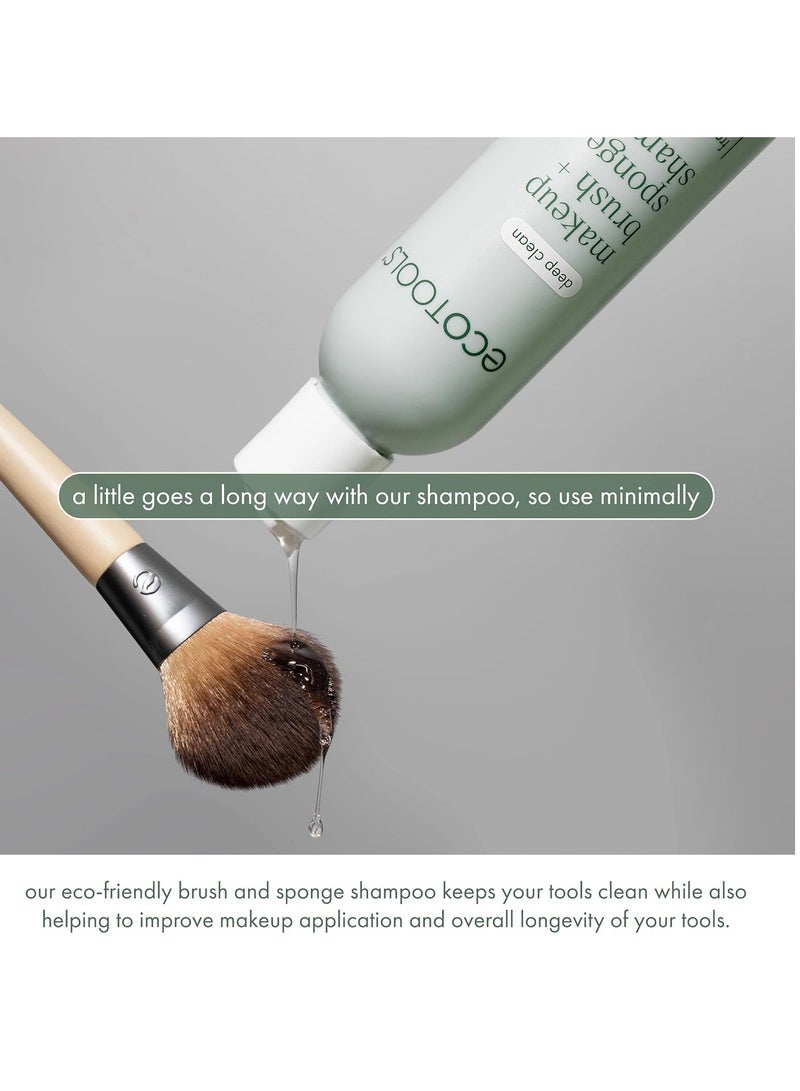 Ecotools EcoTools Cleanser Shampoo for Makeup Brush/Sponge/Puffs, Remove Makeup & Impurities, Fragrance-Free, No Harsh Chemicals, Vegan & Cruelty-Free, 6 fl.oz./177 ml, 1 Count - Image 5