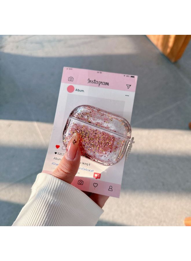 مناسبة لسماعات AirPods4 حافظة 1/2/3airpods Pro2 Quicksand لسماعات Apple حافظة واقية Tpu وردي أرجواني اللون: أسود-نماذج قابلة للتطبيق: Airpods 1/2 Universal - Image 5