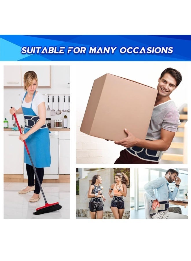 Adjustable Back Brace for Lower Back Pain – 7 Steel Plate Lumbar Support Belt for Women & Men – Breathable and Comfortable Brace for Sciatica, Herniated Disc, Scoliosis, and Posture Correction-M - Image 4