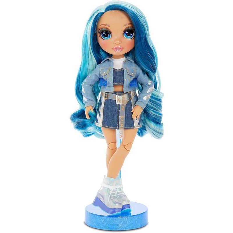 RAINBOW HIGH Rainbow Surprise Rainbow High Skyler Bradshaw - Blue Clothes Fashion Doll with 2 Complete Mix & Match Outfits and Accessories, Toys for Kids 4 to 15 Years Old - Image 1