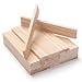 Coowayze Wood Strips Slats Wooden Dowels for Crafts 14 1 6 30 PCS Wood Trim Flat Lumber Boards Square Dowel Rods Wooden Sticks for Crafting Woodworking Model Making - Image 2