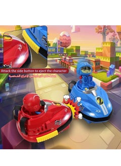 باكا رابيت سيارتان للتحكم عن بعد، مجموعة ألعاب سيارات معركة RC بتردد 2.4 جيجاهرتز، سيارات دودجيم مع تأثيرات صوتية وموسيقى وأضواء، مركبات لعب RC، هدية للأطفال الأولاد والبنات والأطفال  - Image 4